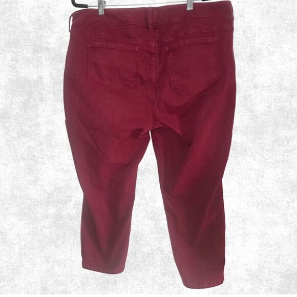 Torrid Red Skinny Ankle Jeans – Size 20 Plus | Stretch Denim Pants - Picture 4 of 7